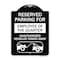 Signmission Reserved Parking for Employee of the Quarter Unauthorized Vehicles Towed Away, A-DES-BW-1824-23110 A-DES-BW-1824-23110 - alternate 1